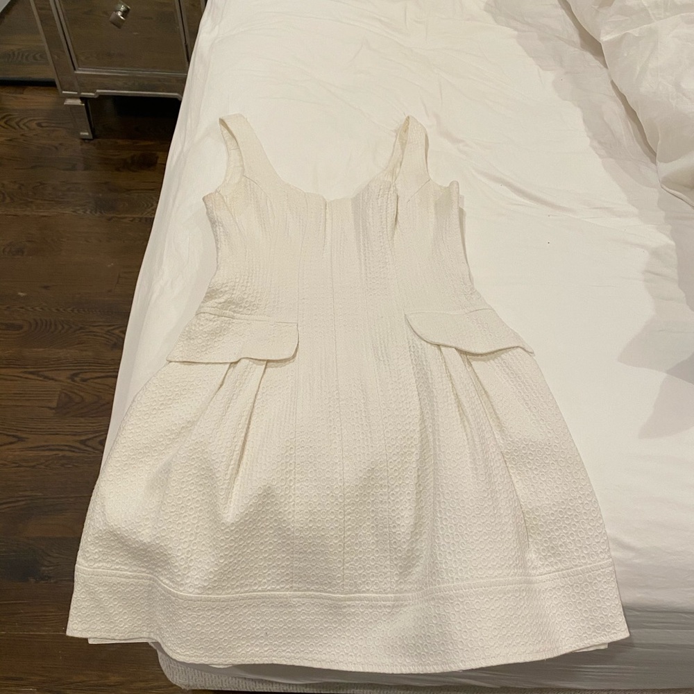 NANETTE LEPORE WHITE A LINE DRESS